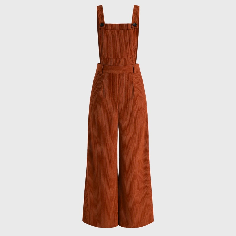 CIDER CORDUROY WIDE LEG JUMPSUIT XL